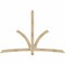 Ekena Millwork Davenport Rough Sawn Timber Gable Bracket, Douglas Fir, 96"W x 64"H x 4"D x 4"F, 16/12 Pitch GBW096X64X0404DAV00RDF - alternate 1